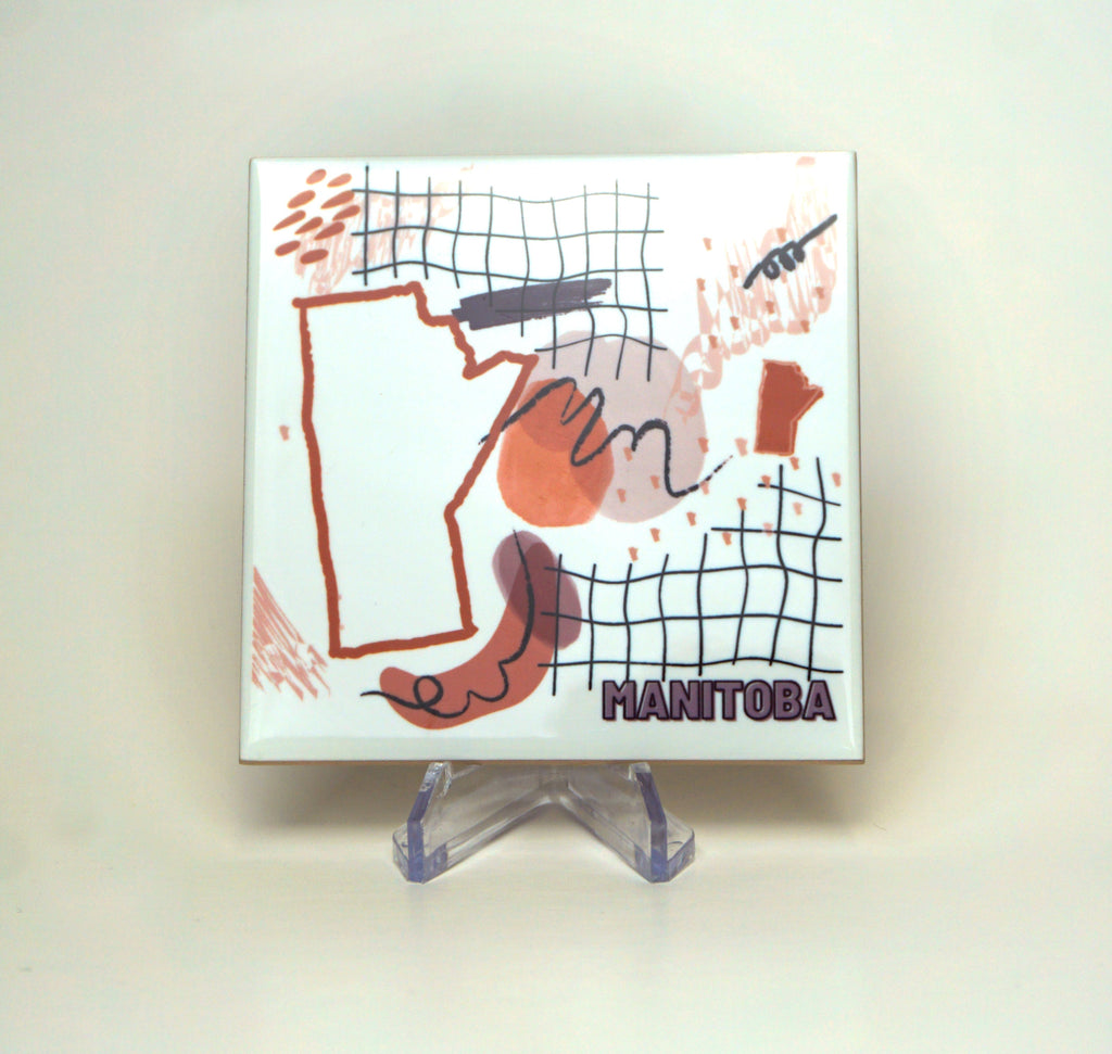 Manitoba Line Art Coaster