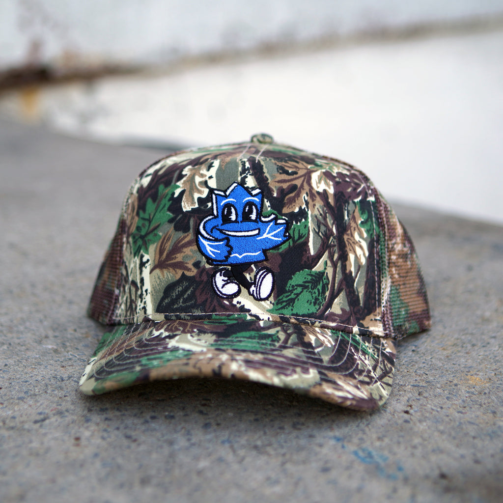 Casquette de camionneur à motif camouflage feuille d'érable
