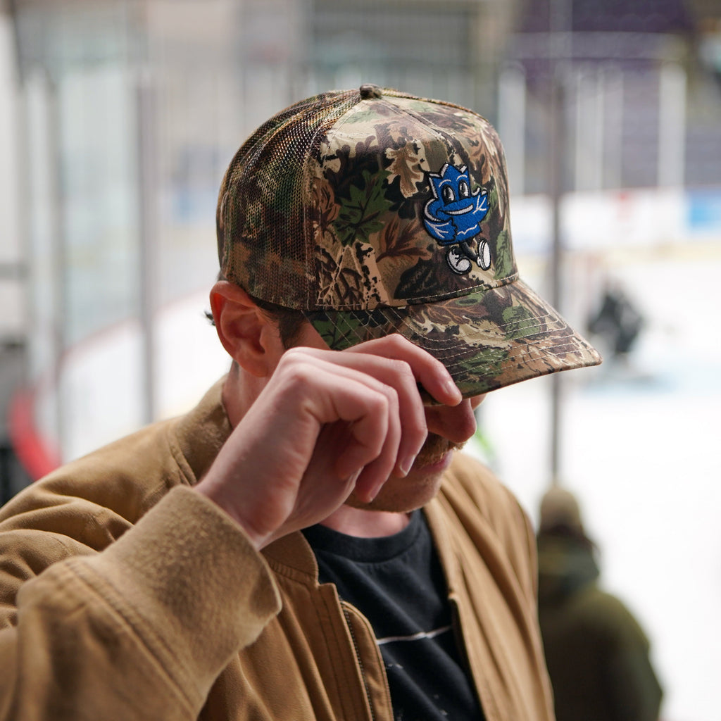 Casquette de camionneur à motif camouflage feuille d'érable