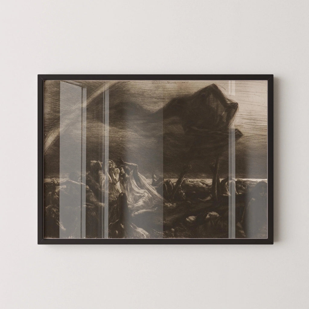 Marcel Roux Reaper Art Print: Symbolist Giclee