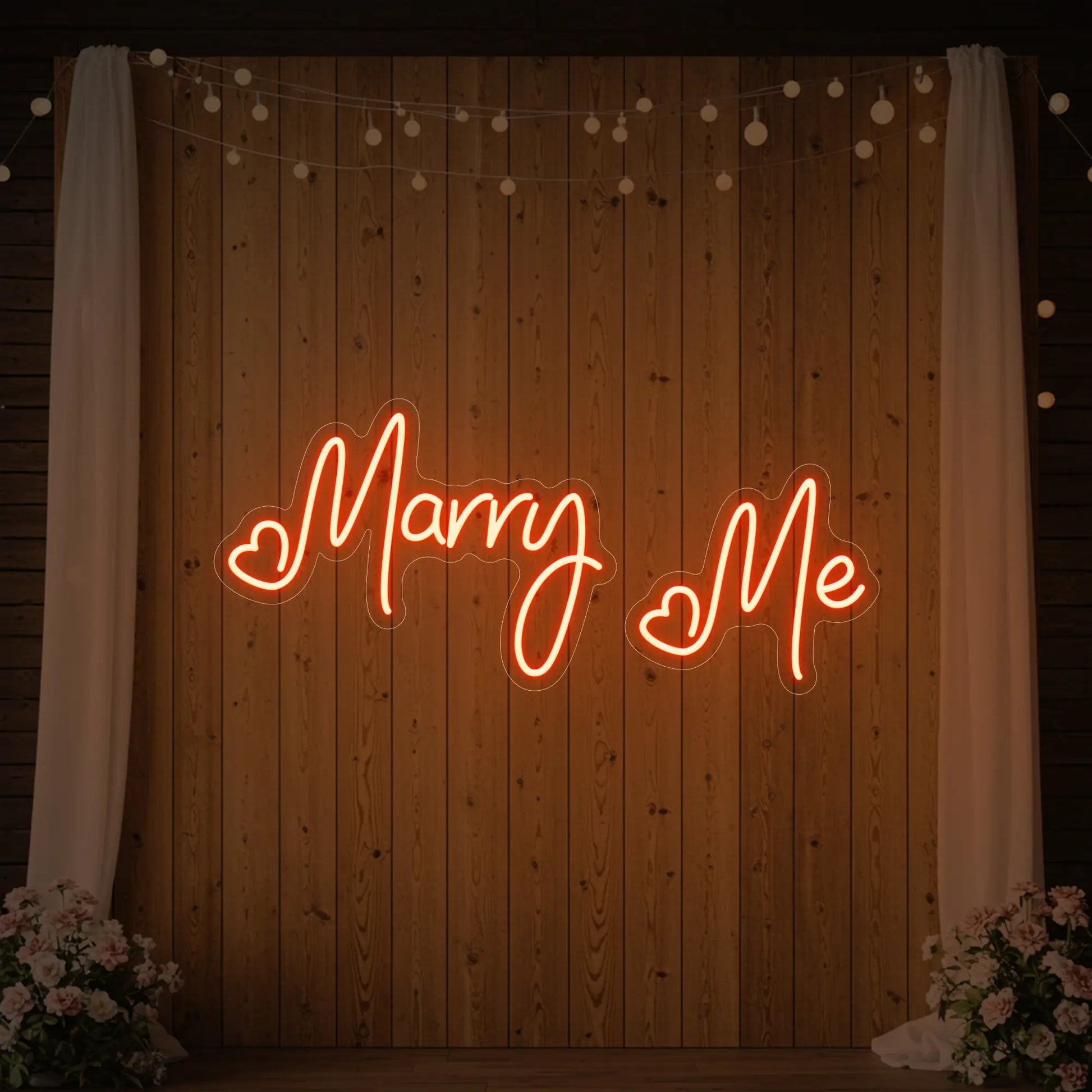 Enseigne lumineuse « Épouse-moi »