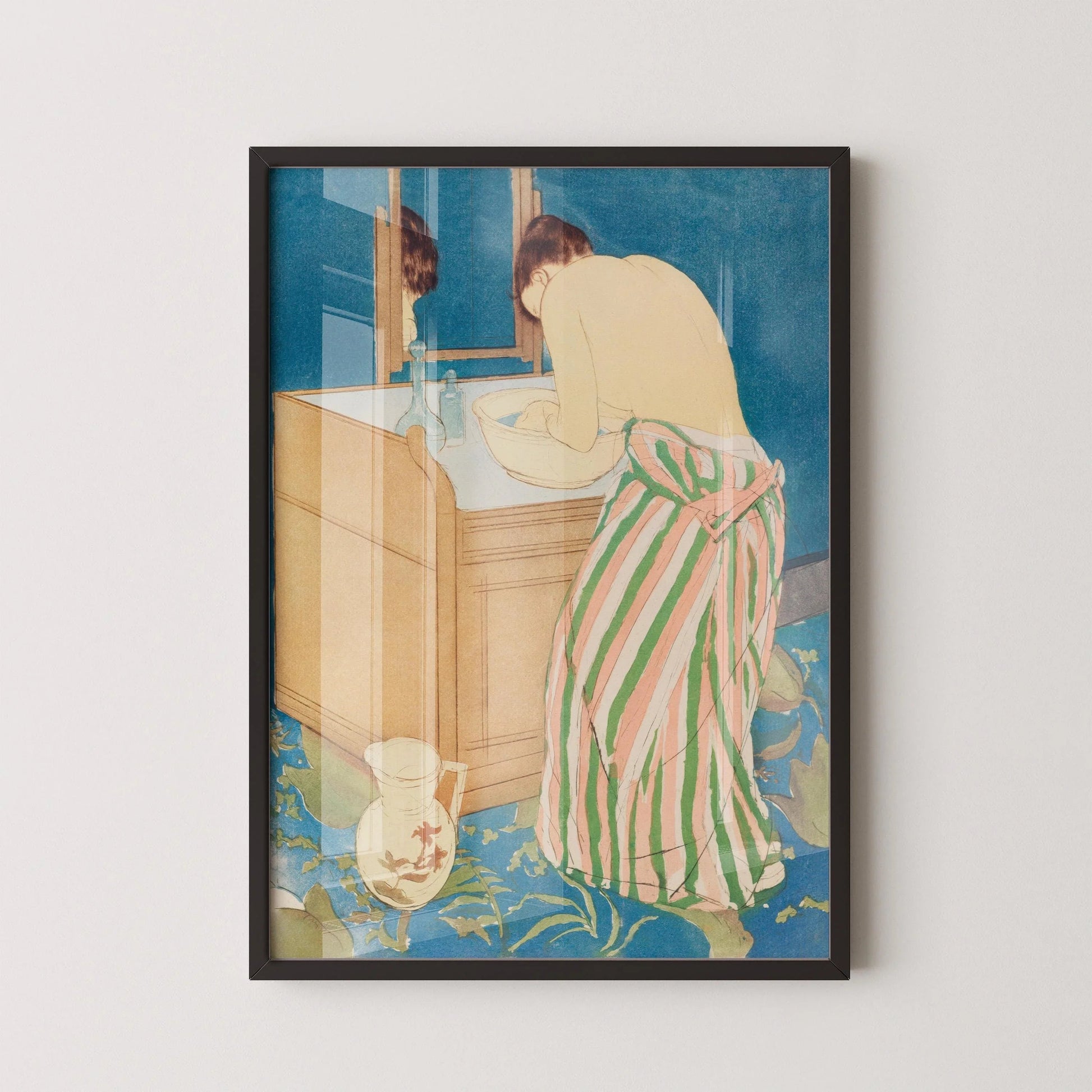 Mary Cassatt - Femme au bain | Œuvre impressionniste célèbre (disponible encadrée ou non encadrée)