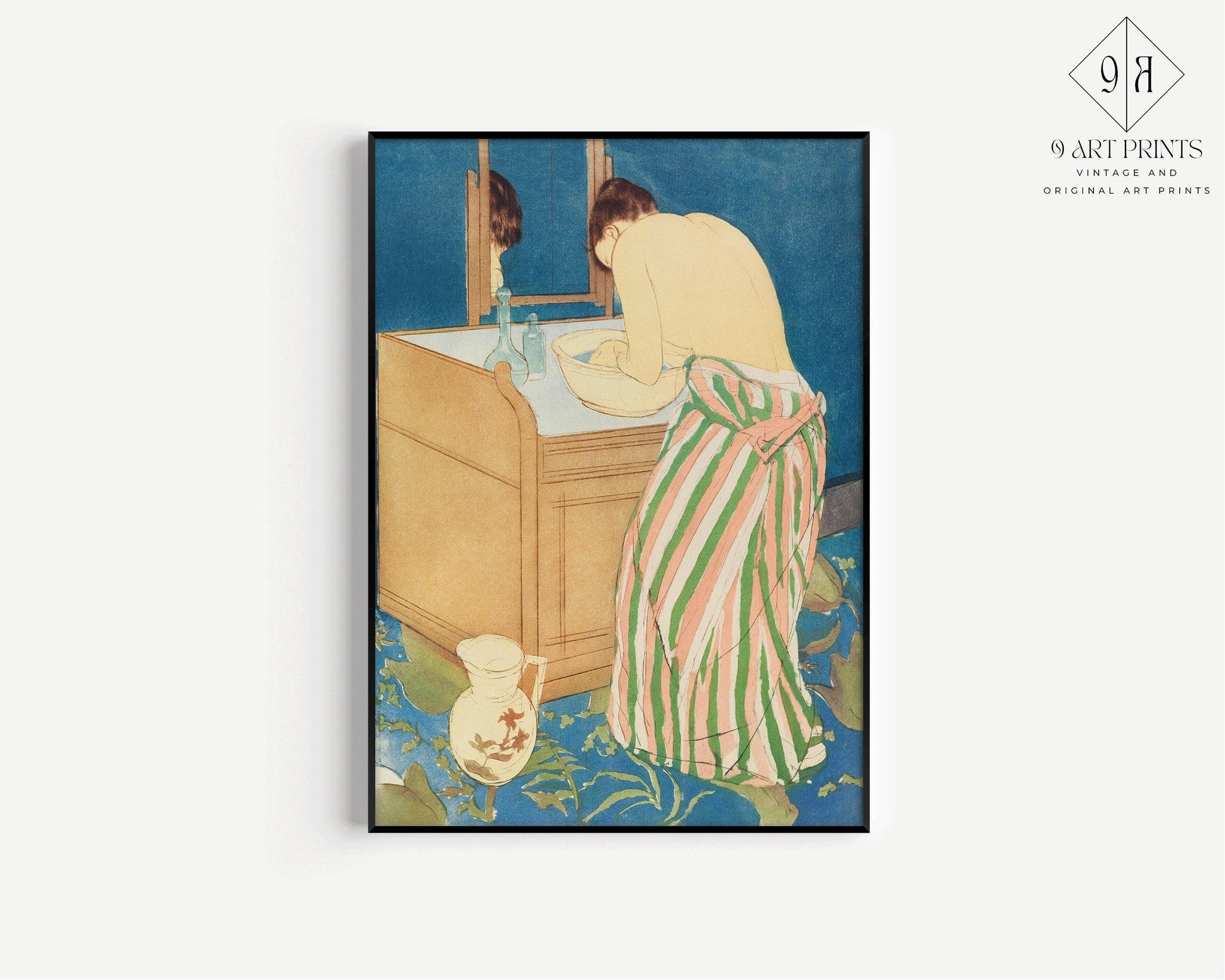 Mary Cassatt - Femme au bain | Œuvre impressionniste célèbre (disponible encadrée ou non encadrée)
