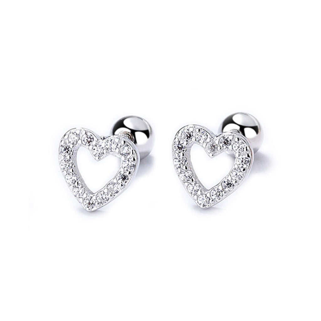 Sterling Silver Heart Earrings