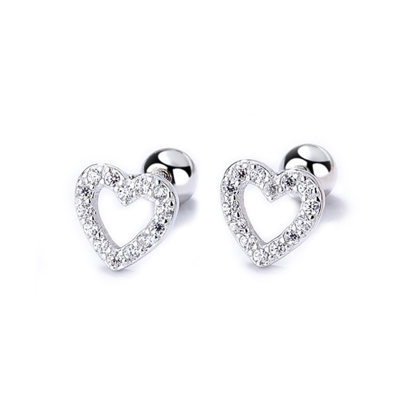 Sterling Silver Heart Earrings