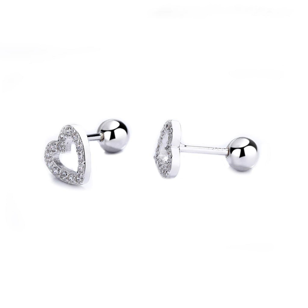 Sterling Silver Heart Earrings