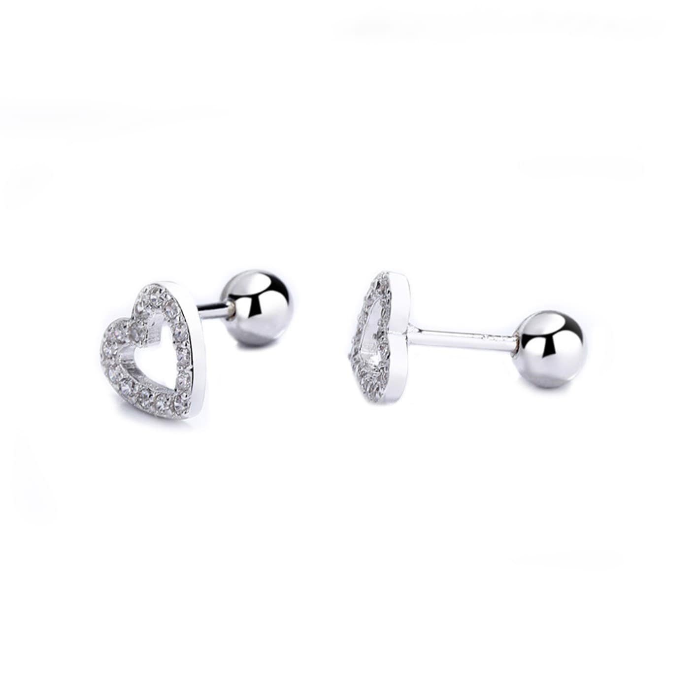 Sterling Silver Heart Earrings