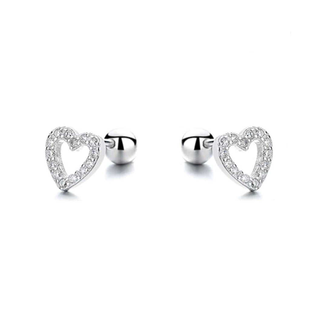 Sterling Silver Heart Earrings