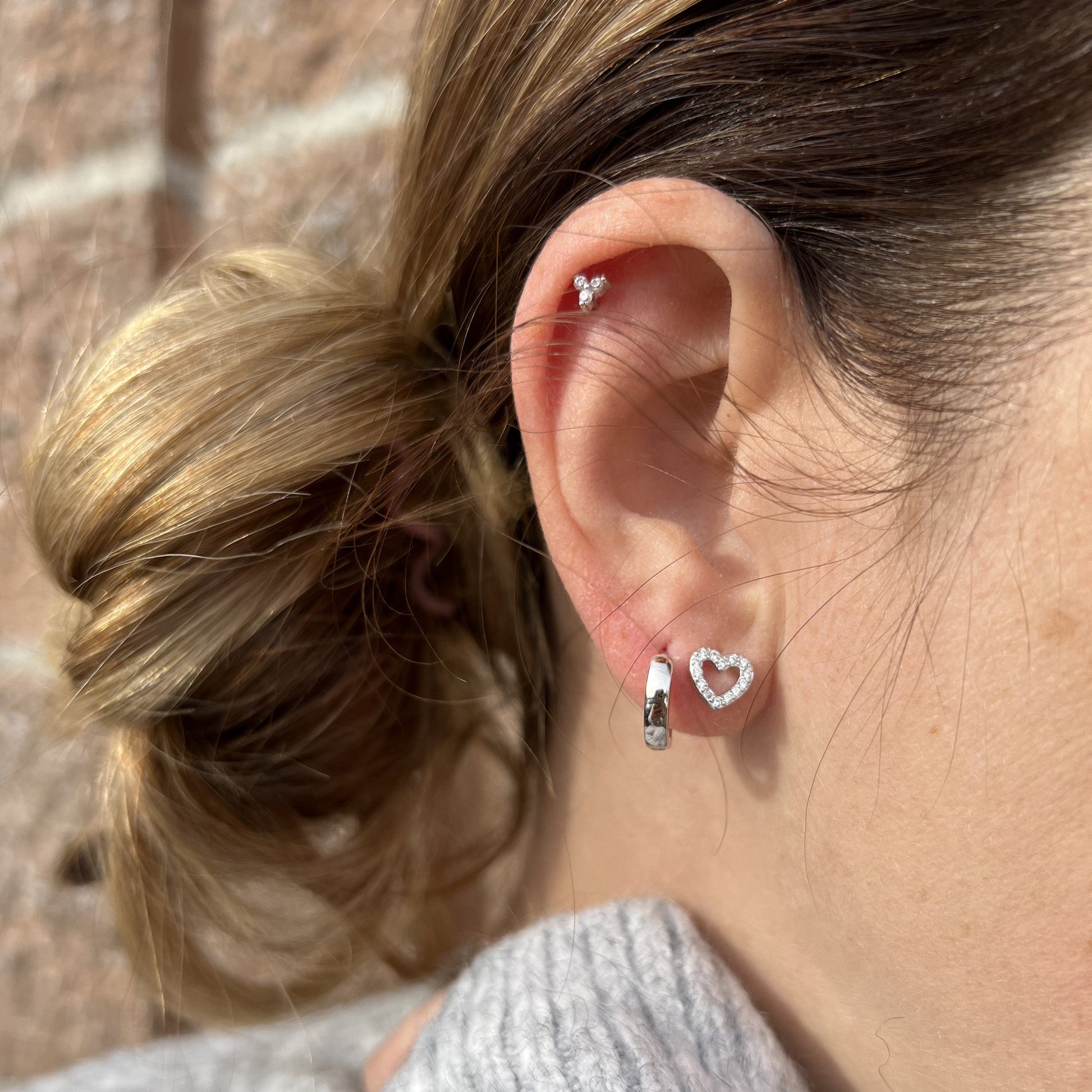 Sterling Silver Heart Earrings