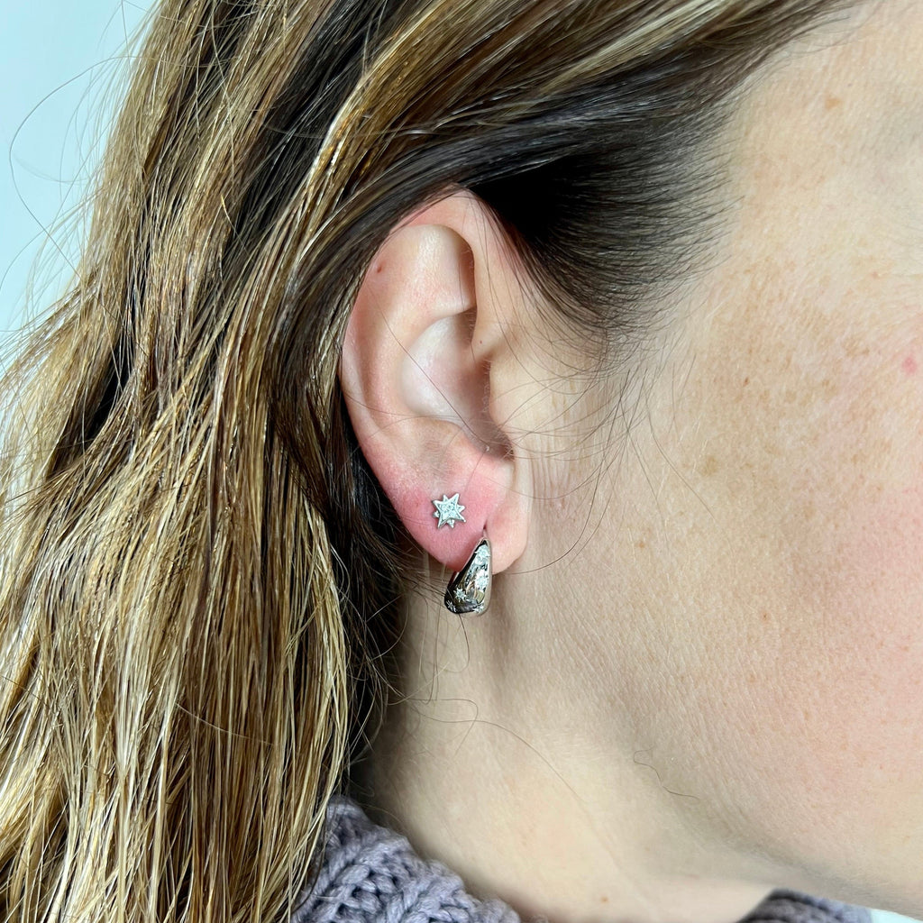 Sterling Silver Northern Star Earrings