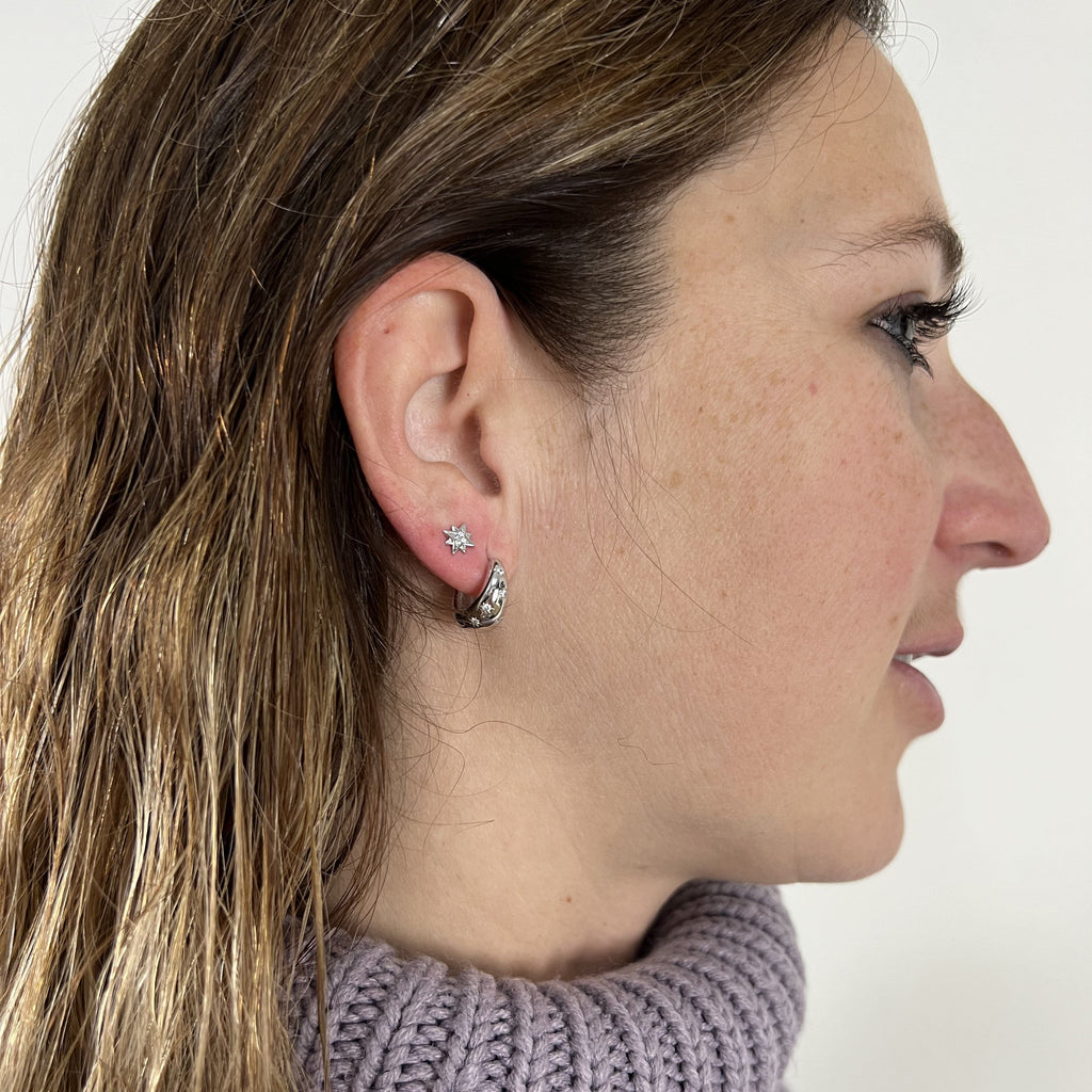 Sterling Silver Northern Star Earrings