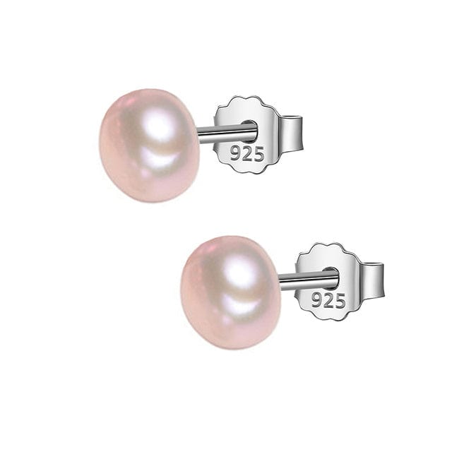Sterling Silver Baroque Pearl Earrings