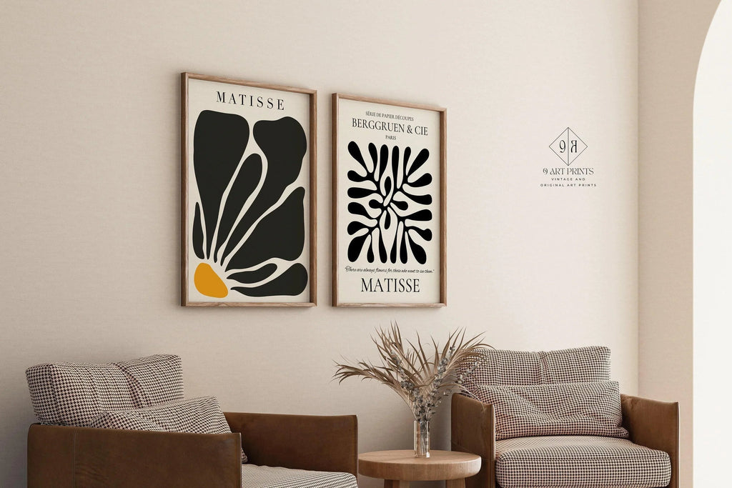 Matisse Art Print Set: Mid-Century Modern Giclee Duo