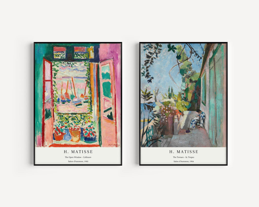 Estampes de Matisse : Saint-Tropez, Fenêtre ouverte, Collioure, Impression d'art Giclée