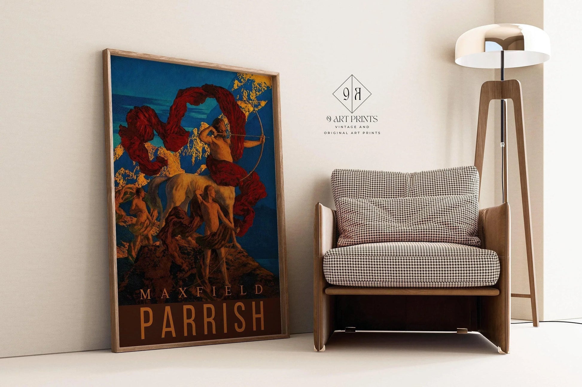 Maxfield Parrish Art Print: Jason and His Teacher, American Classic