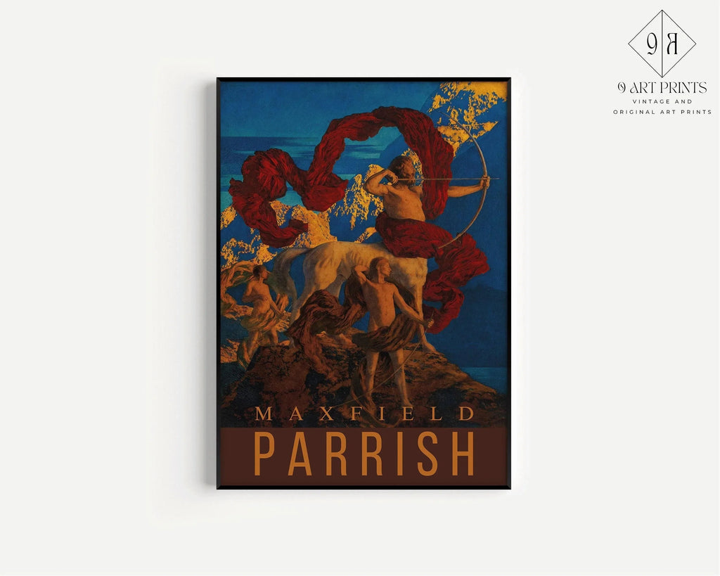 Maxfield Parrish Art Print: Jason and His Teacher, American Classic