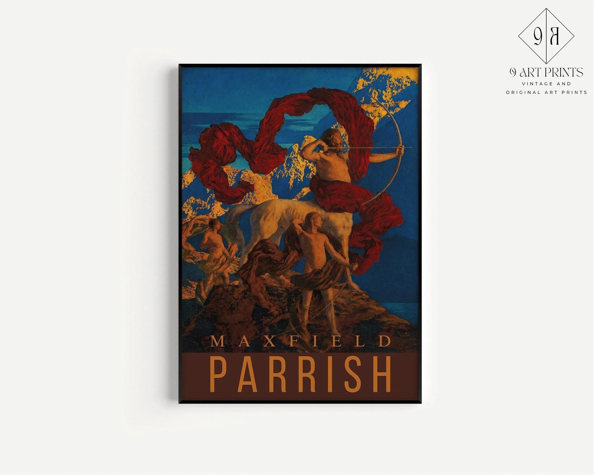 Maxfield Parrish Art Print: Jason and His Teacher, American Classic