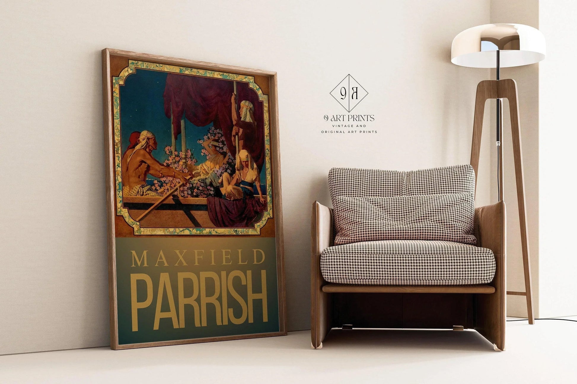 Maxfield Parrish - Cleopatra | Colorful Maximalist American Classic Art (available handframed or unframed)
