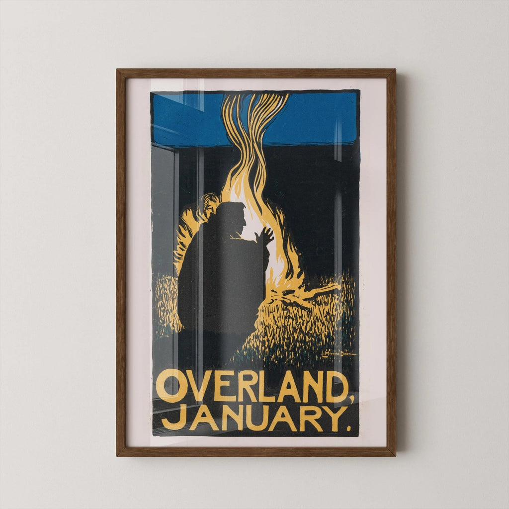 Estampe de Maynard Dixon représentant l'Ouest américain : Couverture vintage du magazine Overland (Giclée)