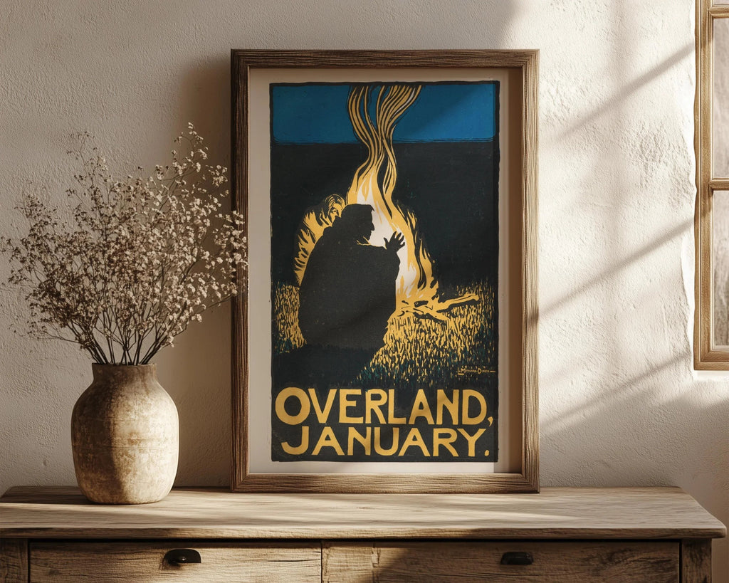 Estampe de Maynard Dixon représentant l'Ouest américain : Couverture vintage du magazine Overland (Giclée)