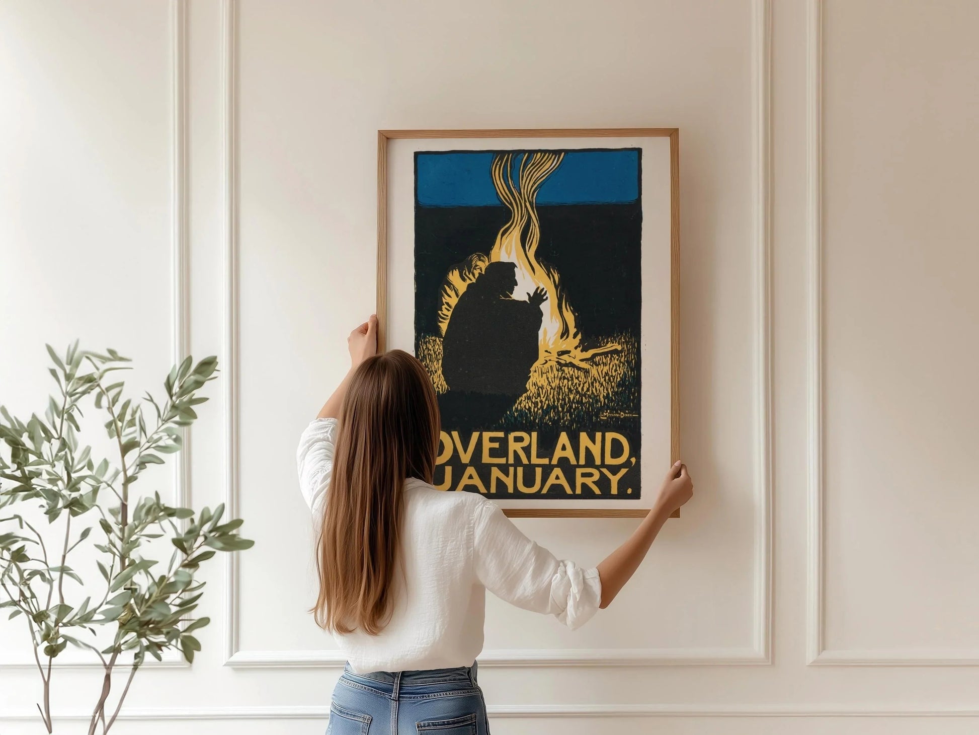 Estampe de Maynard Dixon représentant l'Ouest américain : Couverture vintage du magazine Overland (Giclée)
