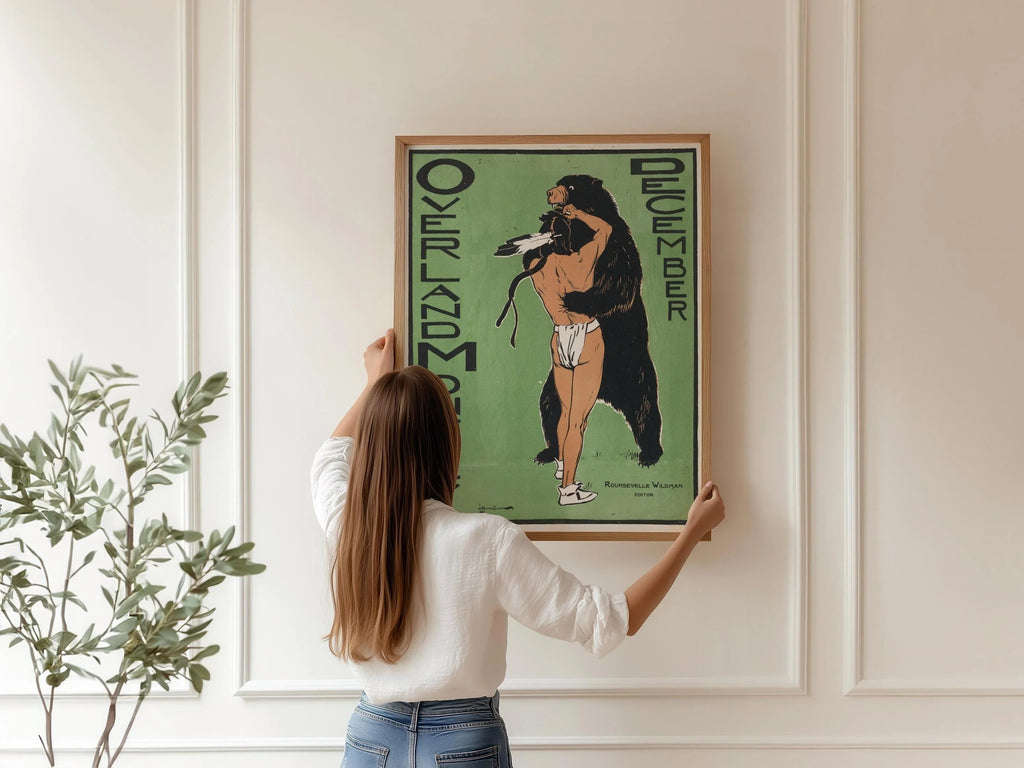 Illustration de couverture de magazine vintage de Maynard Dixon sur l'Ouest américain