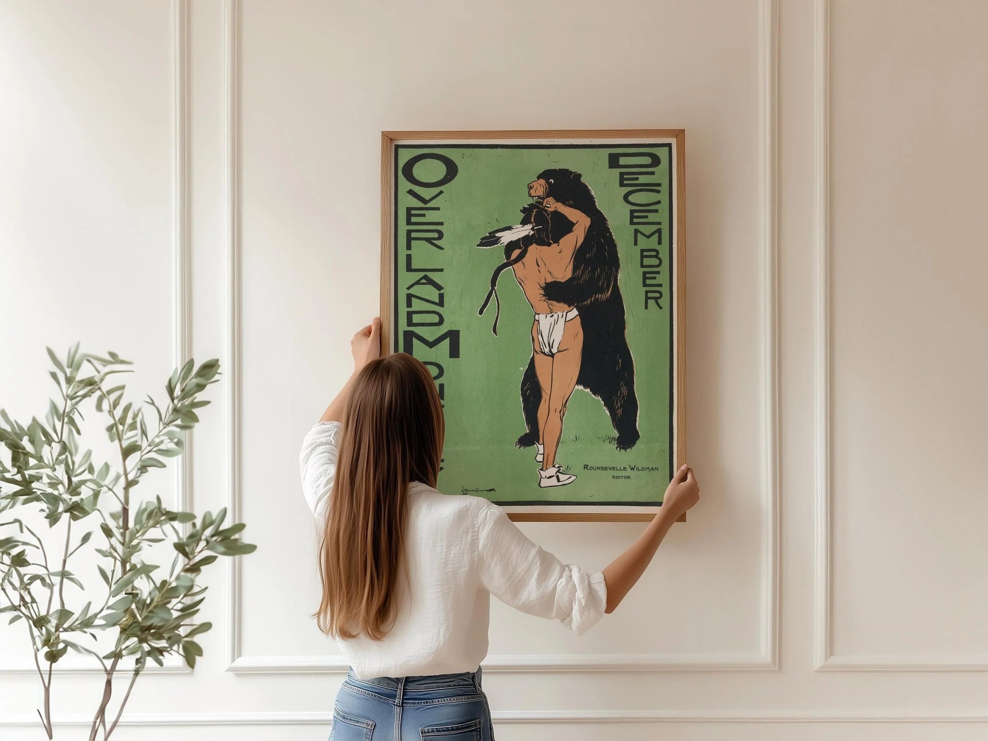 Illustration de couverture de magazine vintage de Maynard Dixon sur l'Ouest américain