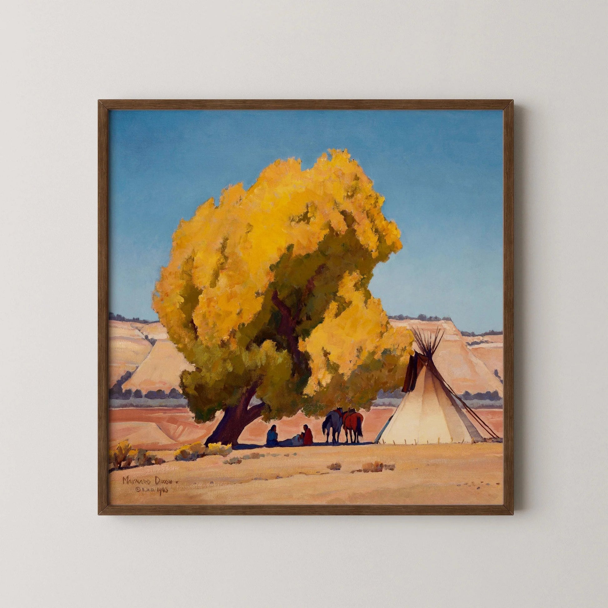 Maynard Dixon - Lazy Autumn - American West Vintage Art Print