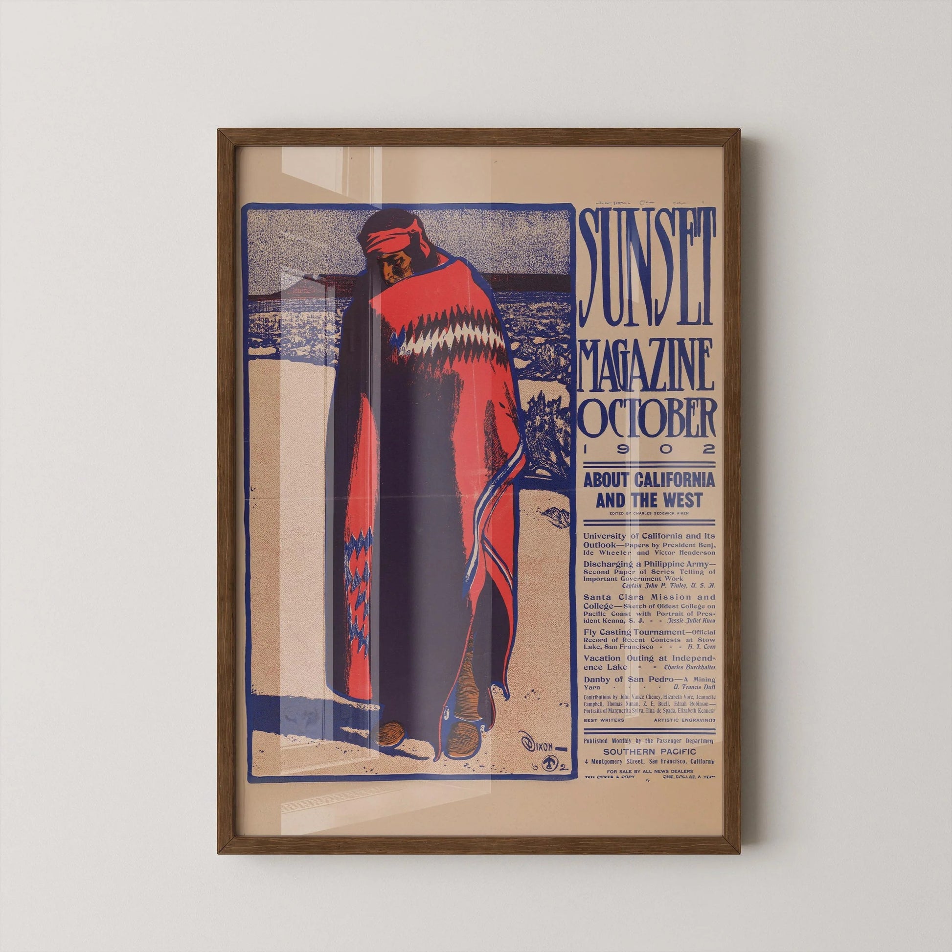 Maynard Dixon - Illustration de couverture du magazine Sunset - 1902 (Impression giclée)