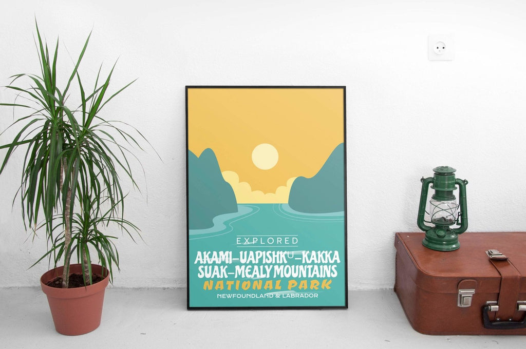 Mealy Mountains National Park 'Explored' Poster, Canada Parks