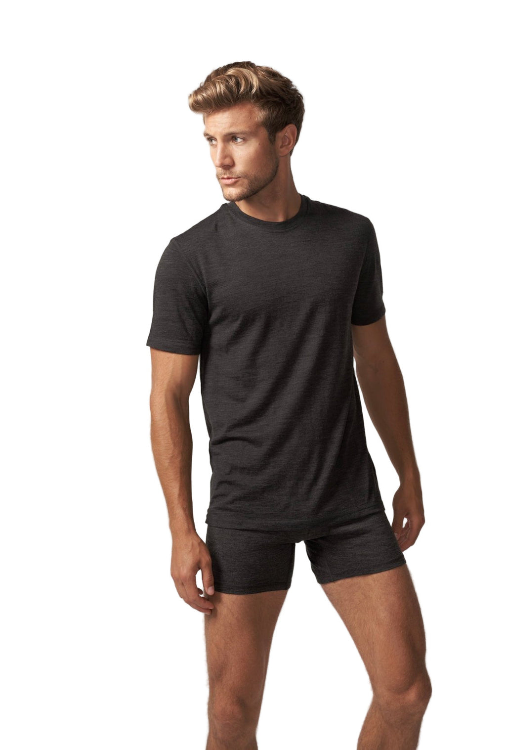 T-shirt à manches courtes pour homme, 100 % laine mérinos, 180 g/m² - Léger 