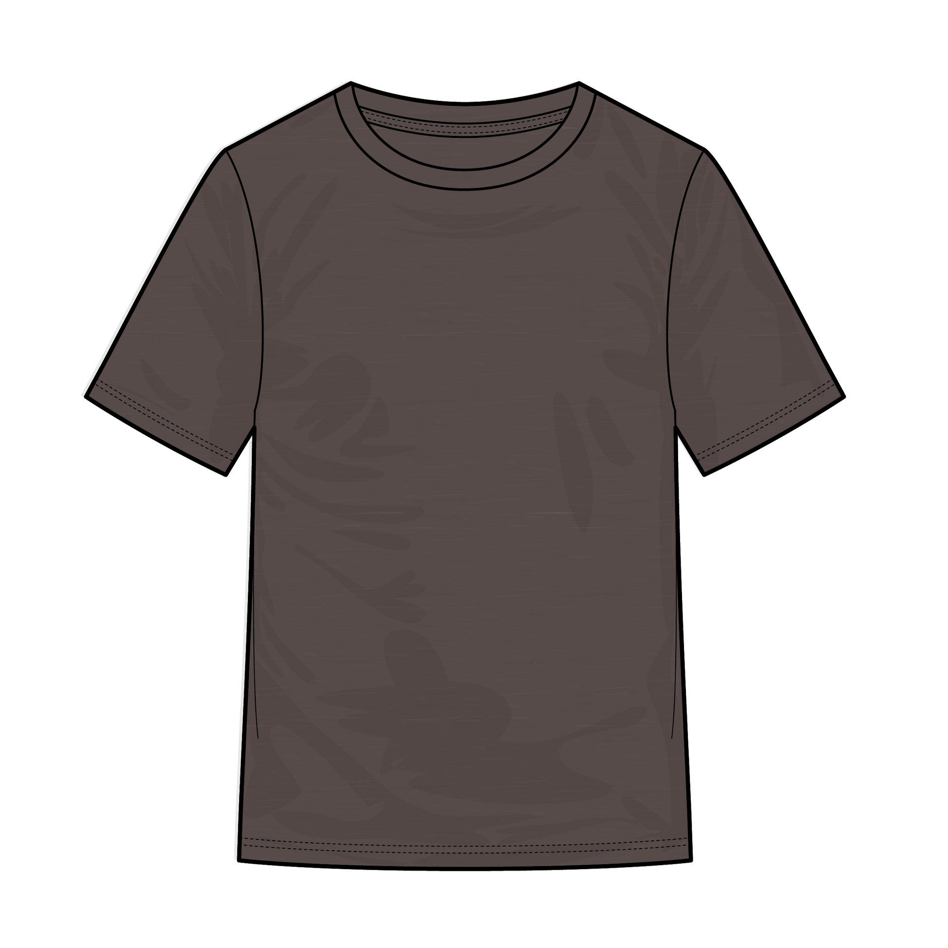 T-shirt ras du cou unisexe en mélange de coton