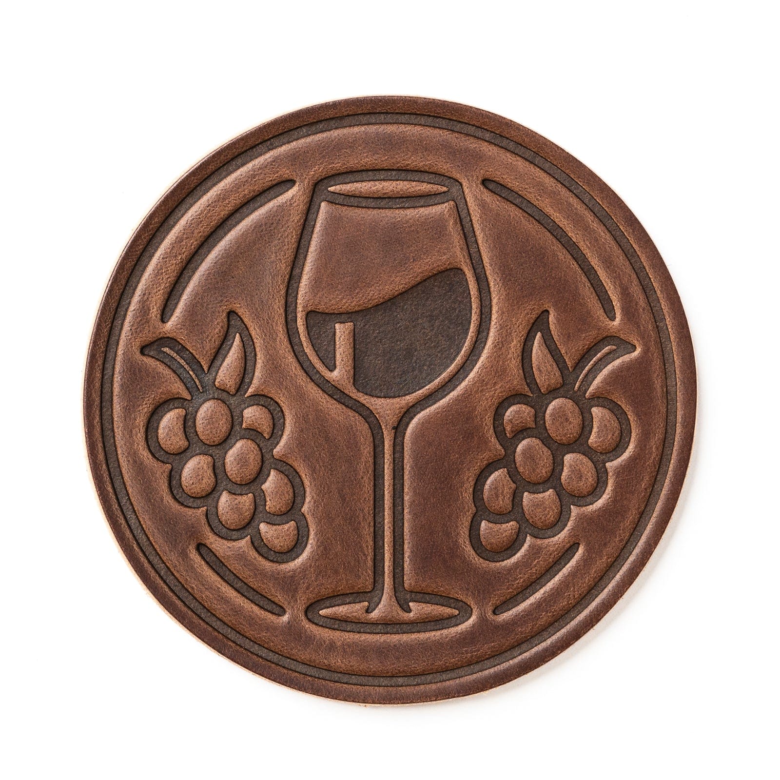 Leather Coasters 4 Pack - Merlot