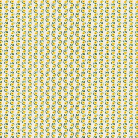 Bramble; Messina Stripe - Yellow Metallic - 1/4 yard