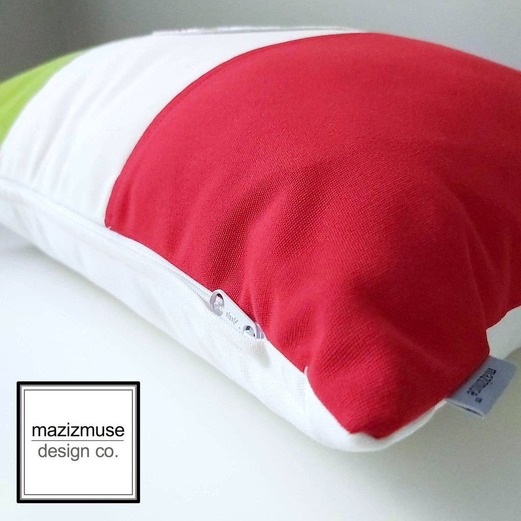 Housse de coussin décorative drapeau mexicain, coussins Sunbrella® mexicains 