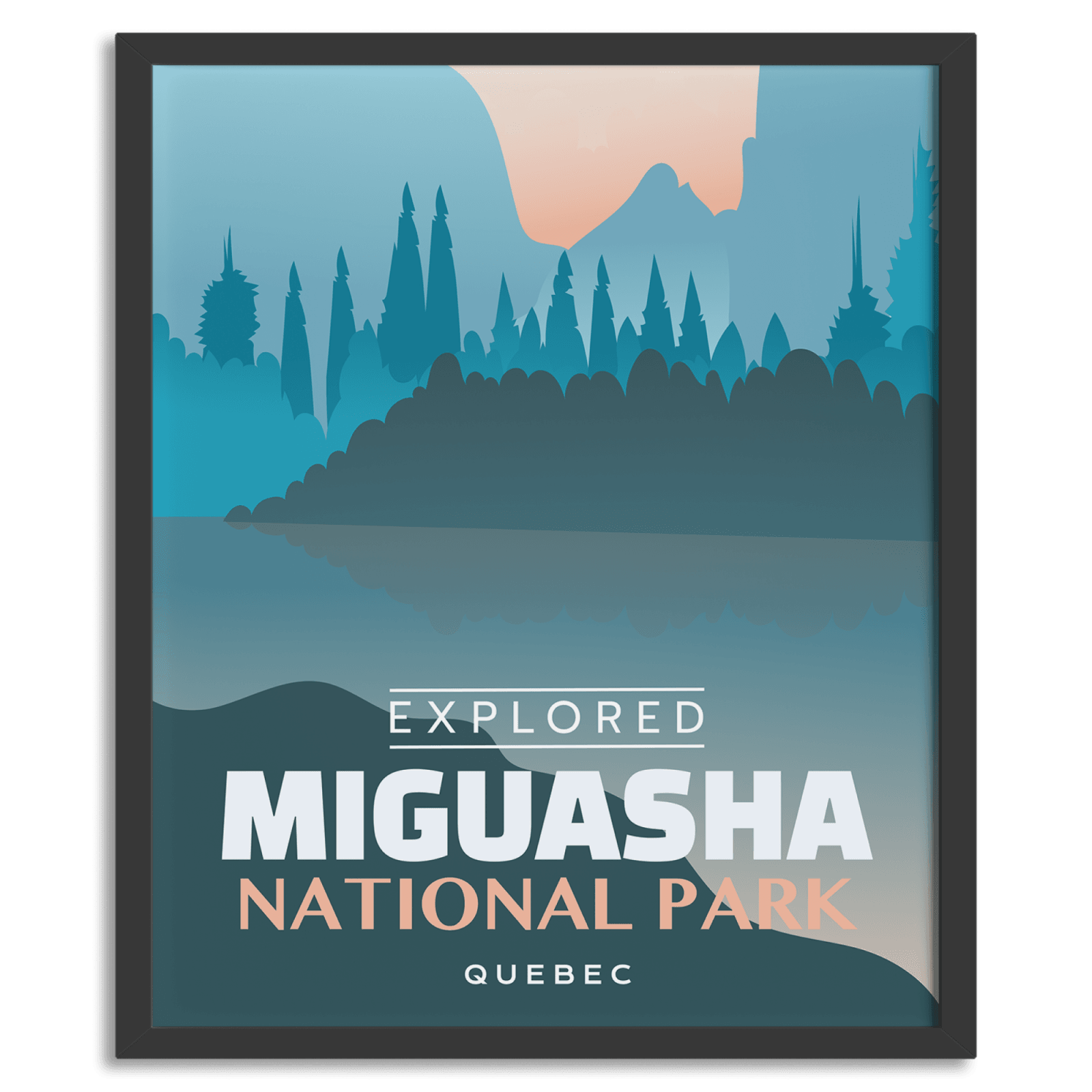 Miguasha National National Park 'Explored' Poster, Canada Parks