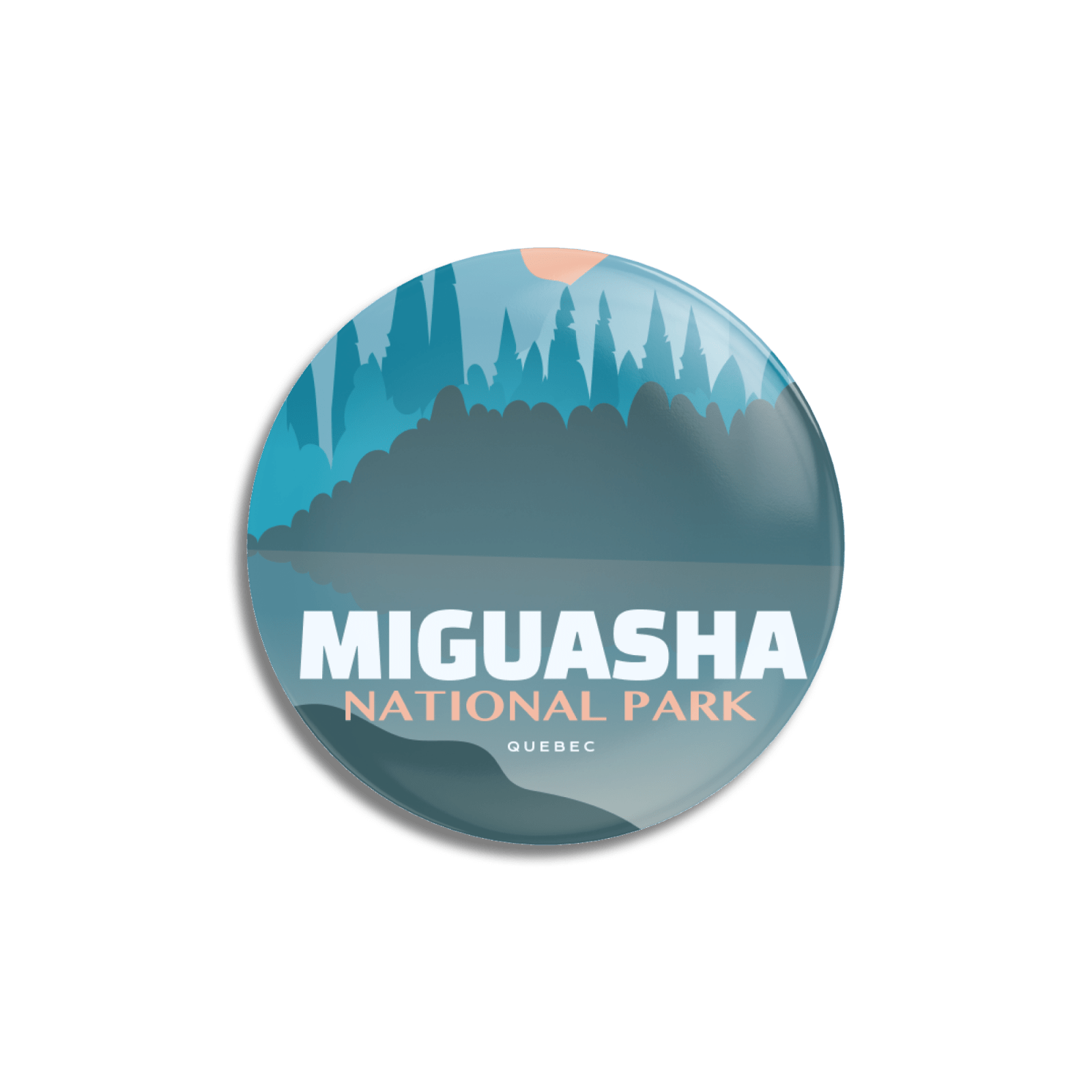 Miguasha National Park of Quebec Pinback Button