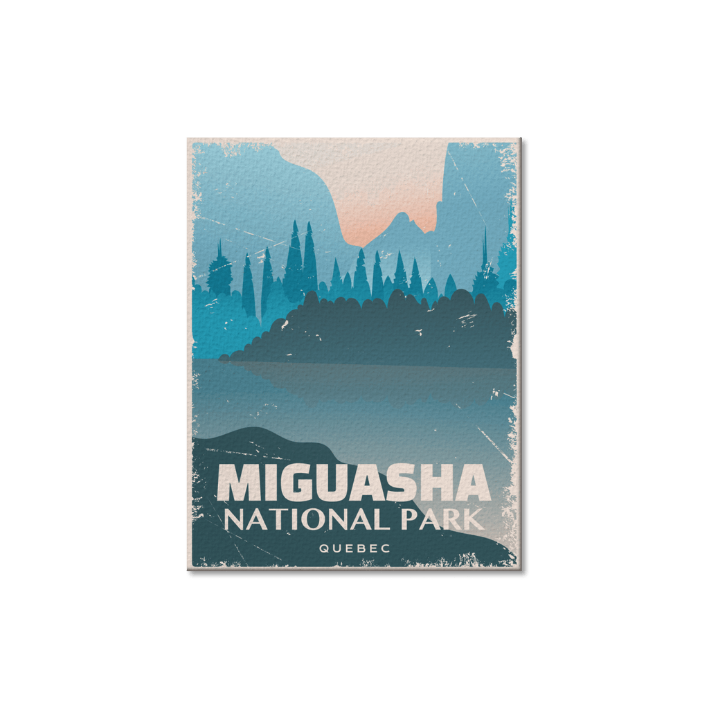 Carte postale du parc national Miguasha, Québec