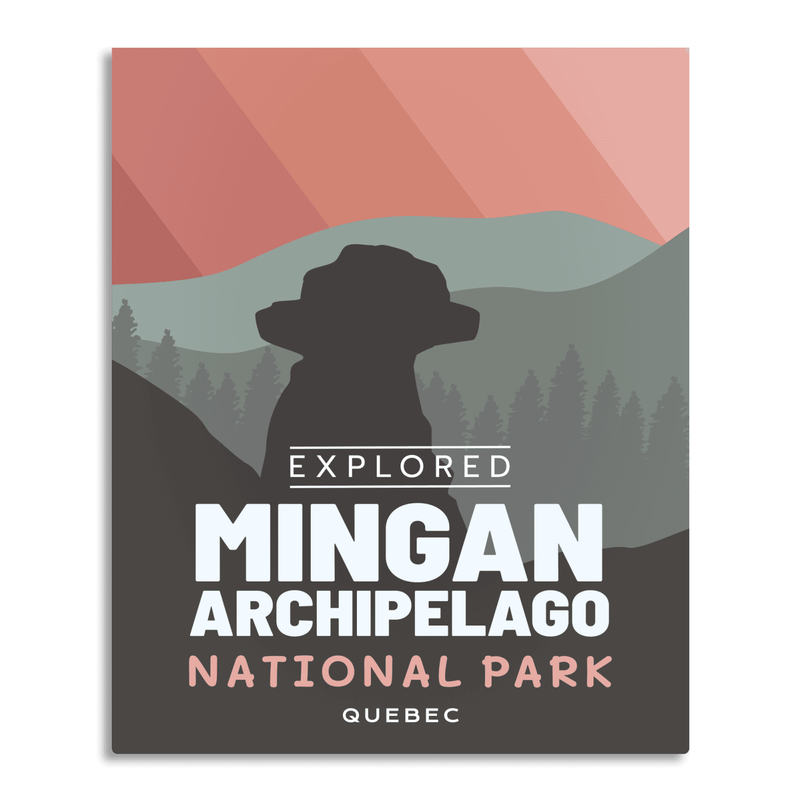 Mingan Archipelago National Park 'Explored' Poster, Canada Parks