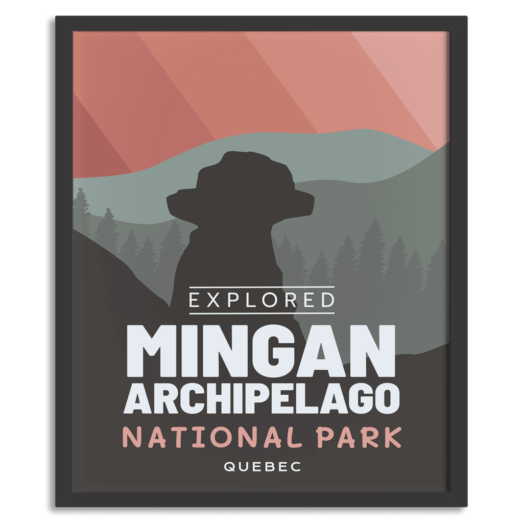 Mingan Archipelago National Park 'Explored' Poster, Canada Parks