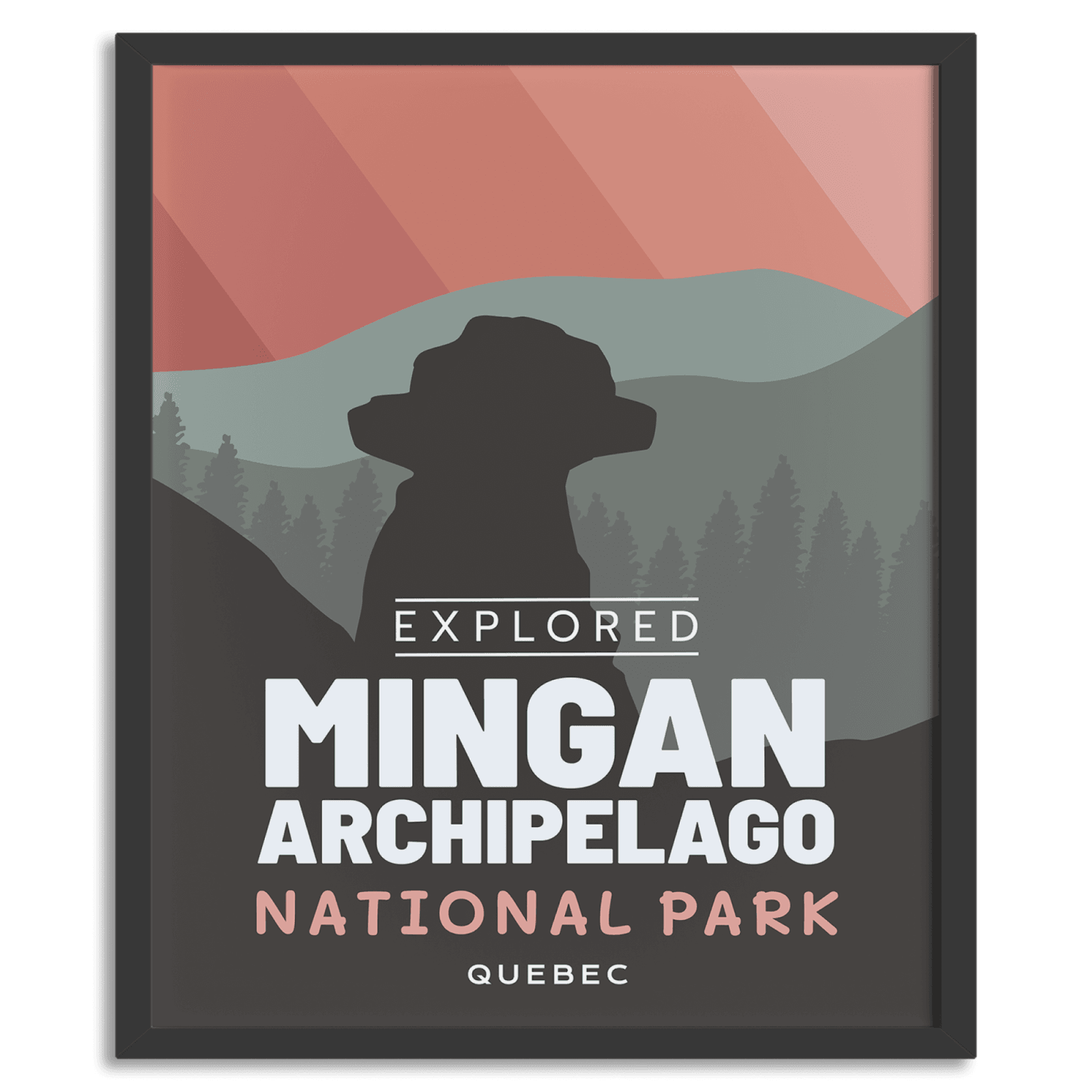 Mingan Archipelago National Park 'Explored' Poster, Canada Parks