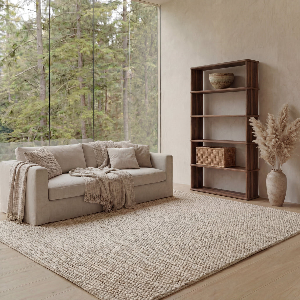 5 shelf bookcase in walnut