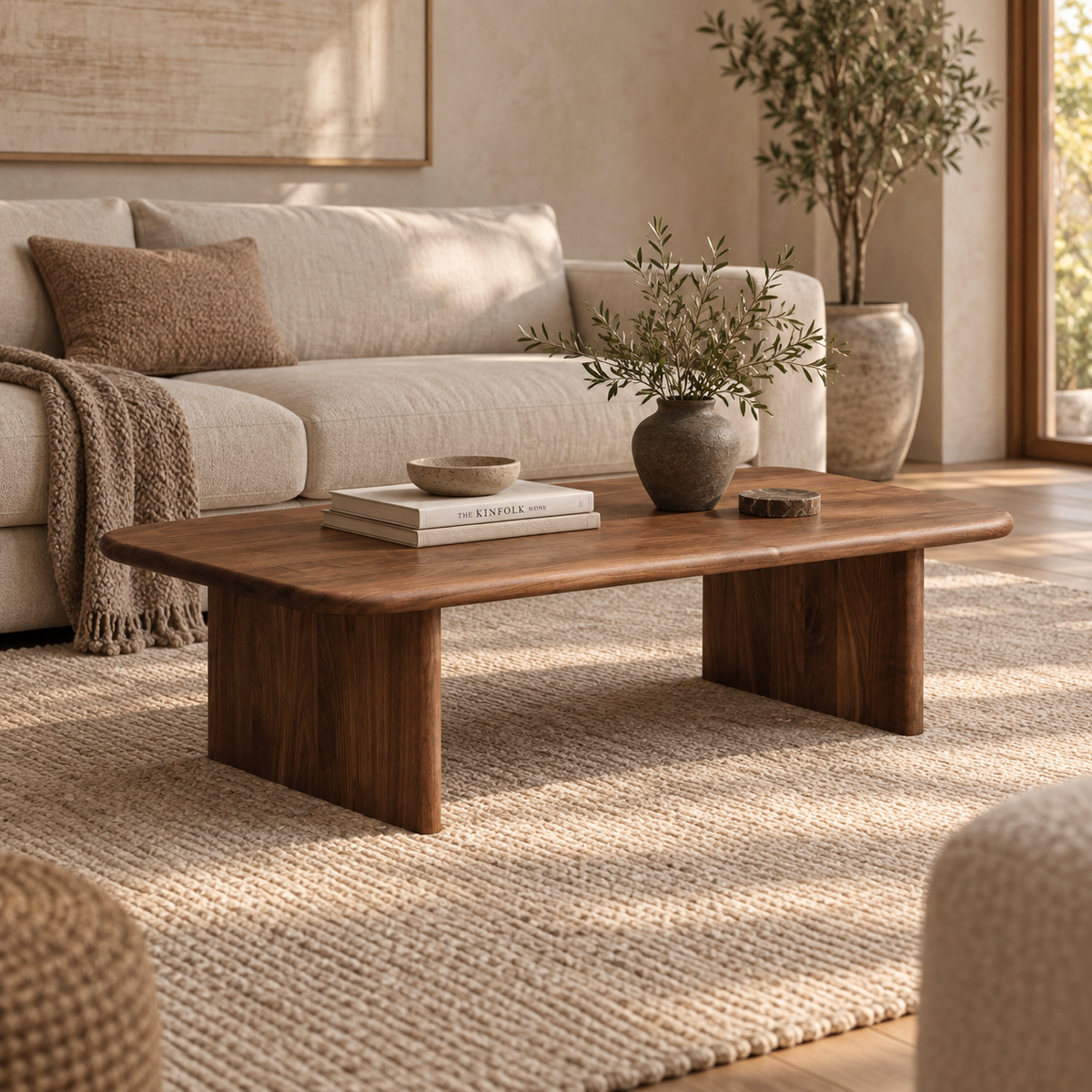 60 Inch Coffee Table in Walnut