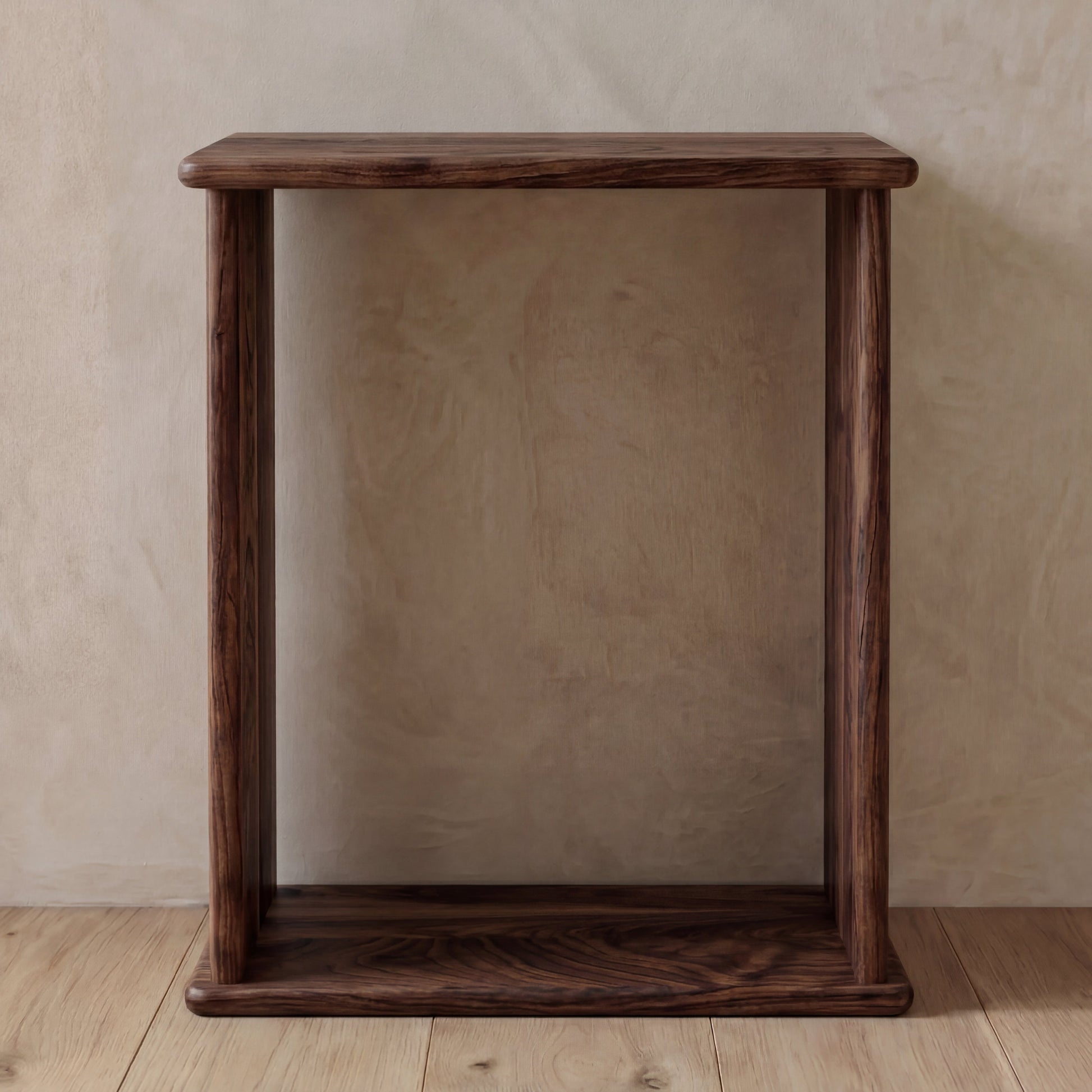 Side table in walnut
