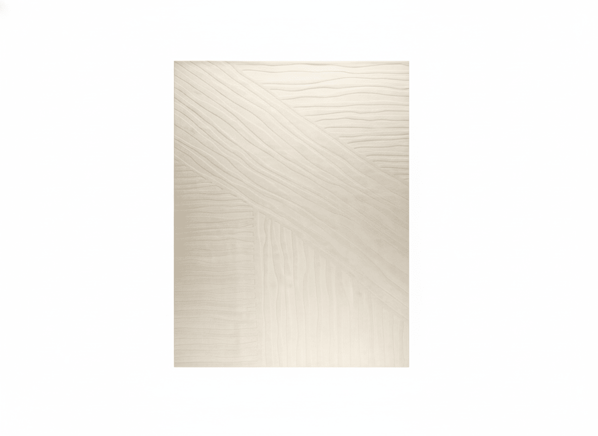 Minimalist Wave Tencel Carpet