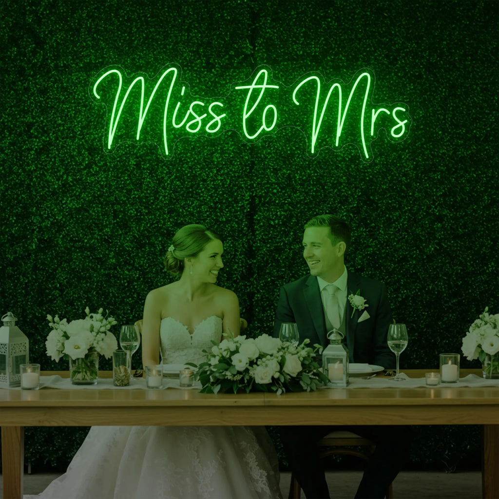 Miss to Mrs Neon Sign V2