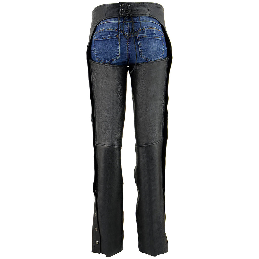 BOL/Open Road Women's Suede Wing Design Leather Chaps