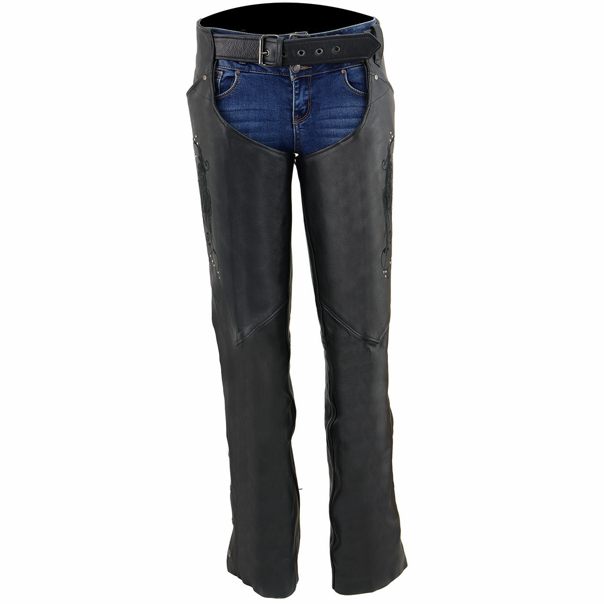 BOL/Open Road Women's Suede Wing Design Leather Chaps