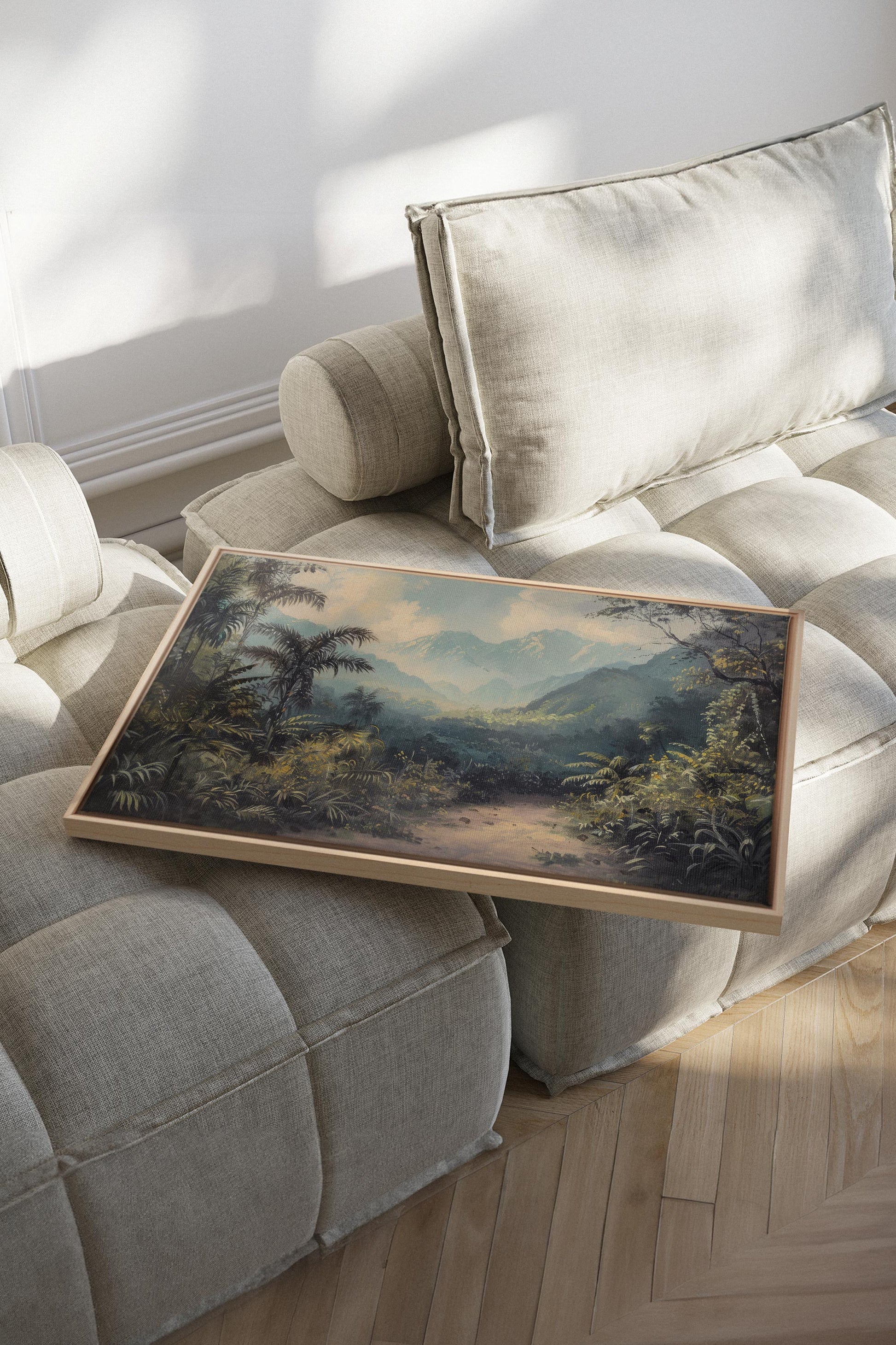 GOLDEN REALM, Stretched Canvas Artwork