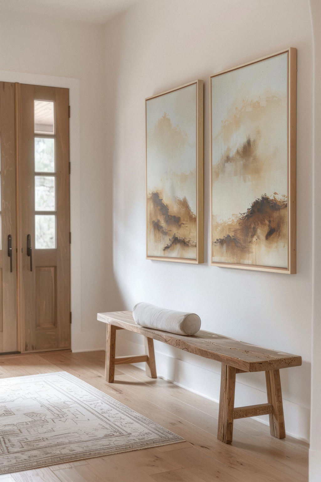 AMBER WAVES DUO (2 Stretched Canvas Artworks)